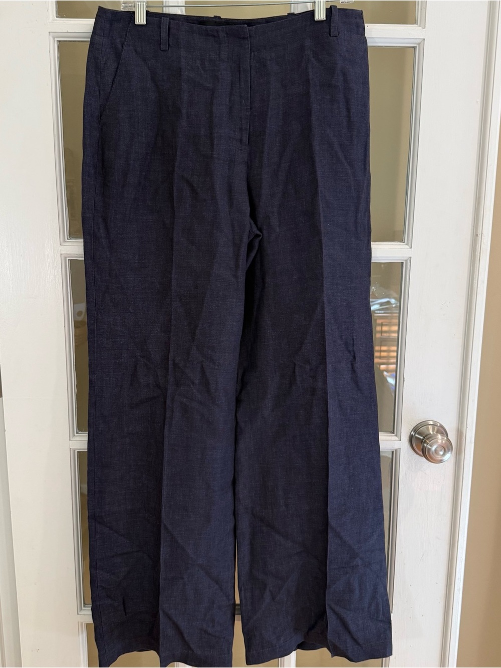 Talbots Heritage 100 Linen Trouser Pants Slate Size 10